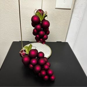 Decorative Red Grape Ornament (2)